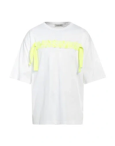 Lanvin Man T-shirt White Size S Cotton