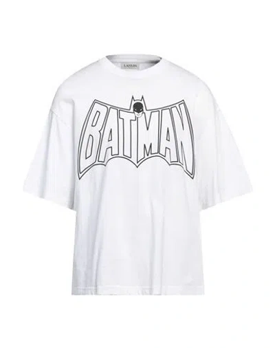 Lanvin Man T-shirt White Size L Cotton