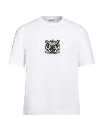 Lanvin Man T-shirt White Size Xxl Cotton