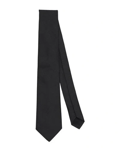 Lanvin Man Ties & Bow Ties Black Size - Silk, Metallic Fiber, Polyamide