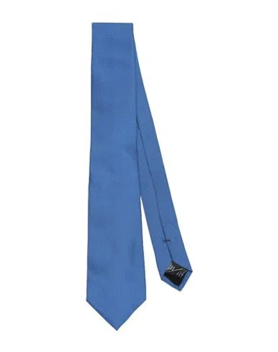Lanvin Man Ties & Bow Ties Bright Blue Size - Silk