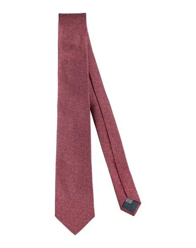 Lanvin Man Ties & Bow Ties Burgundy Size - Silk In Red