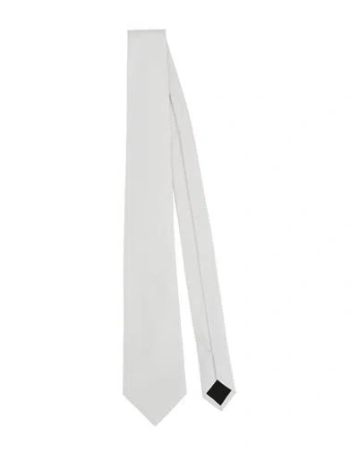 Lanvin Man Ties & Bow Ties Light Grey Size - Silk In Gray
