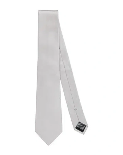 Lanvin Man Ties & Bow Ties Light Grey Size - Silk In Gray