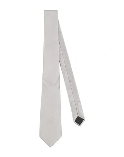 Lanvin Man Ties & Bow Ties Light Grey Size - Silk In Gray