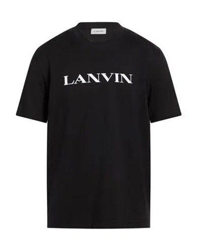 Lanvin Man T-shirt Black Size S Cotton