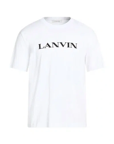 Lanvin Man T-shirt Off White Size M Cotton