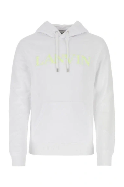 Lanvin Man White Cotton Sweatshirt