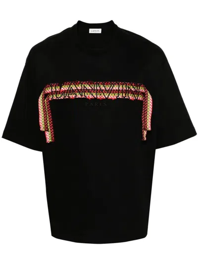Lanvin Man Black T Shirt And Polo Rmts0026