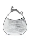 Lanvin Medium Cat-handle Tote Bag In Silver