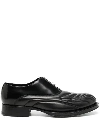 Lanvin Medley Richelieu Leather Shoes In Black