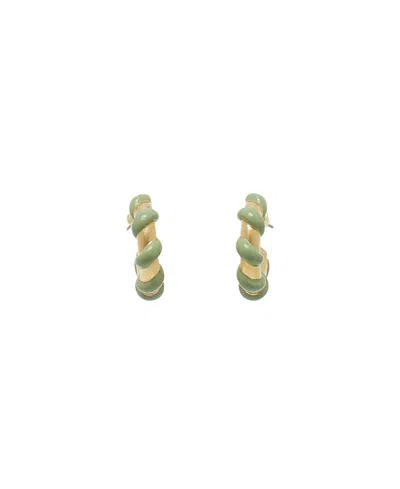 Lanvin Melodie Candy Earrings In Gold/green