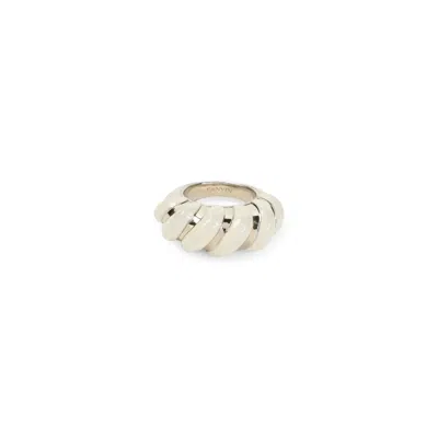 LANVIN MELODIE CANDY OFF WHITE BRASS RING