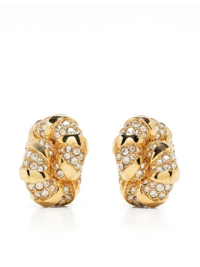 Lanvin Mélodie Crystal-embellished Earrings In M1s2 Or/cristal