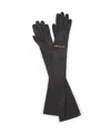Lanvin Melodie Leather Gloves In Black