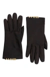 Lanvin Melodie Leather Gloves By  In Black