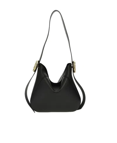 LANVIN LANVIN LOGO EMBOSSED MELODIE HOBO BAG