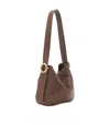 Lanvin Melodie Leather Shoulder Bag In Brown