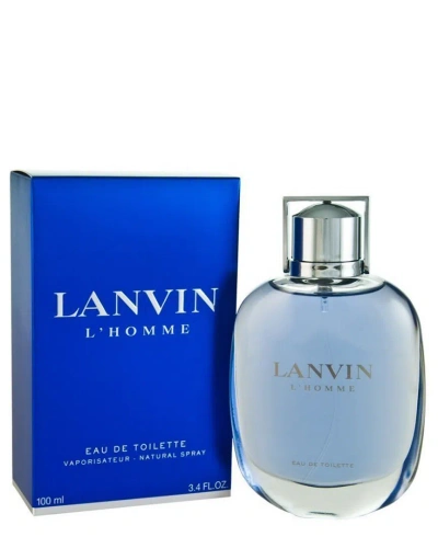 Lanvin Men's 3.4oz Eau De Toilette Spray In White