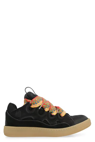Lanvin Men's Black Curb Sneakers For Ss24