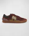 Lanvin Clay Sneakers With Translucid Sole Shoes In 3940 - Burgundy/gree