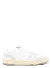 Lanvin Mesh And Leather Clay Sneakers With In White