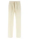 Lanvin Lightweight Cotton Trousers With Adjustable Drawstring