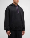 Lanvin Men's Curb Lace Hoodie In Black