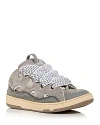Lanvin Men's Curb Low Top Sneakers In Grey