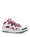 Lanvin Men's Curb Low Top Sneakers In Red/white