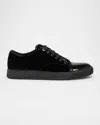 Lanvin Dbb1 Panelled Leather Low-top Sneakers