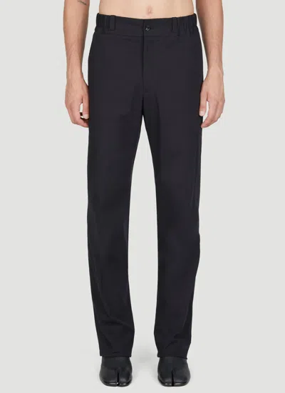 Lanvin Men Elasticated Waistband Suit Pants In Black