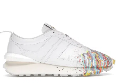 Pre-owned Lanvin Men's  Bumper Runner Gallery Dept Sneakers In White