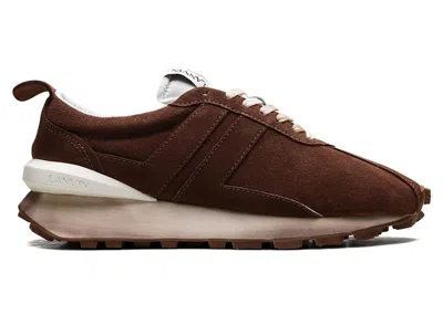 Pre-owned Lanvin Men's  Bumper Sneakers In Brown
