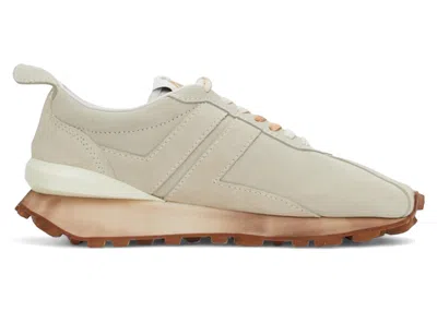 Pre-owned Lanvin Men's  Bumper Suede Sneakers In Camel