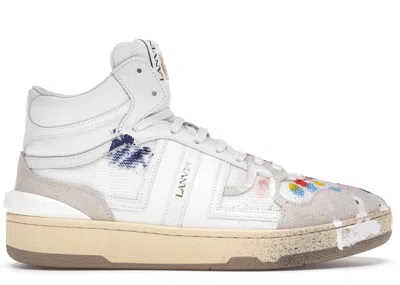 Pre-owned Lanvin Men's  Clay High Top Gallery Dept Sneakers In White