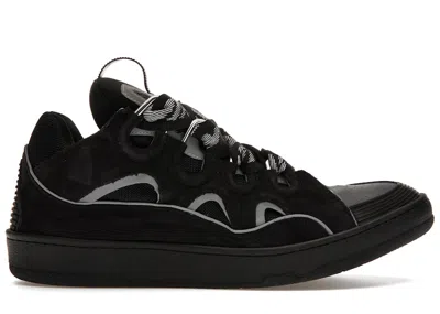 Pre-owned Lanvin Men's  Curb Sneaker Sneakers In Black/grey