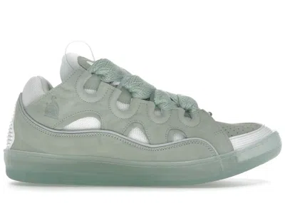 Pre-owned Lanvin Men's  Curb Sneaker Sneakers In Sage In Green