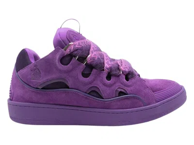 Pre-owned Lanvin Men's  Curb Sneakers In Purple