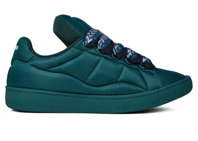 Pre-owned Lanvin Men's  Curb Xl Sneakers In Forest In Green
