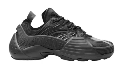 Pre-owned Lanvin Men's  Flash X Sneaker Sneakers In Black