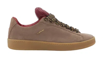 Pre-owned Lanvin Men's  X Future Hyper Curb Sneakers In Brown