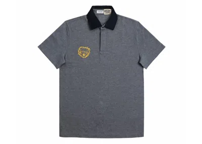 Pre-owned Lanvin Men's  X Gallery Dept. Jersey Polo Shirt In Grey