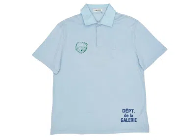 Pre-owned Lanvin Men's  X Gallery Dept. Jersey Polo Shirt In  Blue