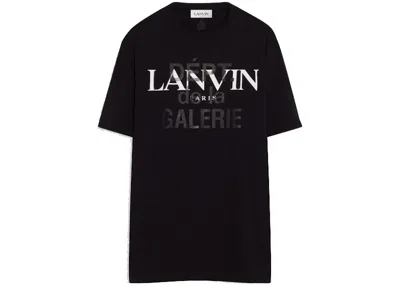 Pre-owned Lanvin Men's  X Gallery Dept. Printed T-shirt In French In Black