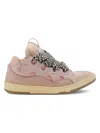 Lanvin Low-top Rosa Sneakers With Suede Overlays In Pink