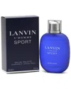 Lanvin Men's L'homme Sport 3.3oz Eau De Toilette In Blue