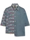 Lanvin Asymmetric Shirt In Blue