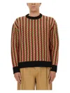 Lanvin Chevron-motif Jumper In Multicolour