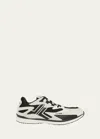 Lanvin Men's Meteor Colorblock Runner Sneakers In Black & White
